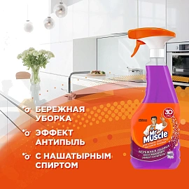 Средство для стекол и зеркал Мистер Мускул Лаванда 530 мл (с нашатырным спиртом)