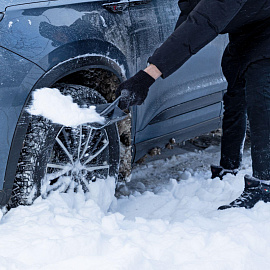 Лопата для уборки снега Сибртех (21x26 см) 61679