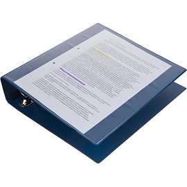 Папка на 4-х кольцах Панорама Attache А4 75 мм синяя до 500 листов