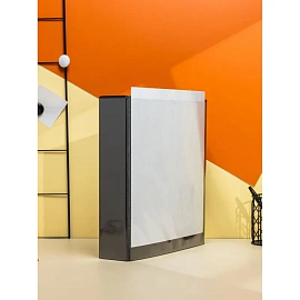 Папка на 4-х кольцах Панорама Attache А4 75 мм черная до 500 листов