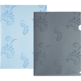 Папка-уголок Комус Русская серия А4 пластиковая 200 мкм (2 штуки в упаковке)