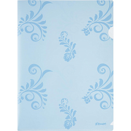 Папка-уголок Комус Русская серия А4 пластиковая 200 мкм (2 штуки в упаковке)