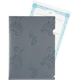 Папка-уголок Комус Русская серия А4 пластиковая 200 мкм (2 штуки в упаковке)