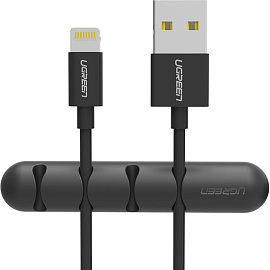 Держатель для проводов Ugreen черный 1 штука в упаковке (50320)