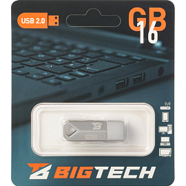 Флешка USB 2.0 16 ГБ BigTech (UFD002)