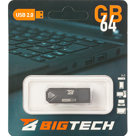 Флешка USB 2.0 64 ГБ BigTech (UFD004)