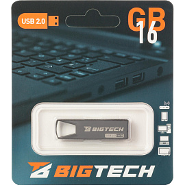 Флешка USB 2.0 16 ГБ BigTech (UFD014)