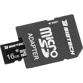 Карта памяти 16 ГБ micro SD BigTech UMSDC-001 UHS-I U3 V30