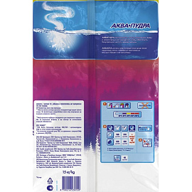 Порошок стиральный автомат Миф Аква Пудра Свежий цвет 15 кг