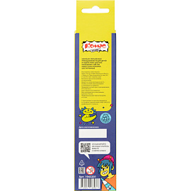 Карандаши цветные Комус Класс Максики 6 карандашей 6 цветов шестигранные