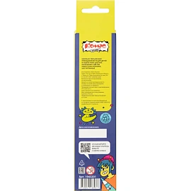 Карандаши цветные Комус Класс Максики 6 карандашей 6 цветов шестигранные