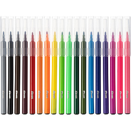 Фломастеры Комус Класс Максики 18 цветов с вентилируемыми колпачками смываемые