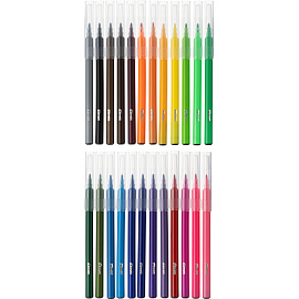 Фломастеры Комус Класс Максики 24 цвета с вентилируемыми колпачками смываемые