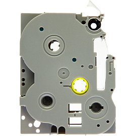 Картридж Комус TZE-152 для принтера этикеток Brother (24 мм х 8 м, цвет ленты прозрачный, шрифт красный)