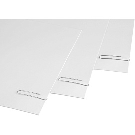 Скрепки канцелярские 50 мм Attache металлические оцинкованные овальные (50 штук в упаковке)