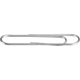 Скрепки канцелярские 33 мм Attache металлические оцинкованные (100 штук в упаковке)