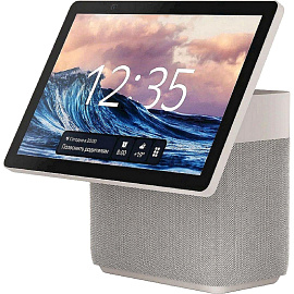 Умная колонка Яндекс Станция Дуо Макс бежевая с микрофоном (YNDX-00055bie)