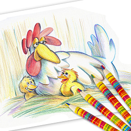 Карандаш с многоцветным грифелем ЮНЛАНДИЯ MAGIC, 1 шт., туба, шестигранный, утолщенный грифель 5 мм, натуральное дерево, 181373 фото Карандаш с многоцветным грифелем ЮНЛАНДИЯ MAGIC, 1 шт., туба, шестигранный, утолщенный грифель 5 мм, натуральное дерево, 181373