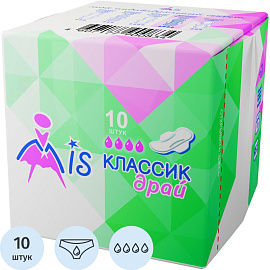 Прокладки женские гигиенические Mis Классик драй (10 штук в упаковке)