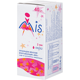 Прокладки женские ежедневные Mis (40 штук в упаковке)