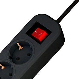 Сетевой фильтр PROGIX SF5PB10 на 5 розеток 10 метров чёрный