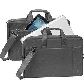Сумка для ноутбука 17.3" Rivacase серая (6901820082518)