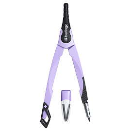 Готовальня Berlingo "Instinct", 2 предмета, циркуль 135мм, лаванда, пластиковый футляр фото Готовальня Berlingo "Instinct", 2 предмета, циркуль 135мм, лаванда, пластиковый футляр