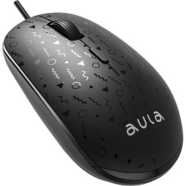 Мышь проводная Aula AM106 черная (80003338)