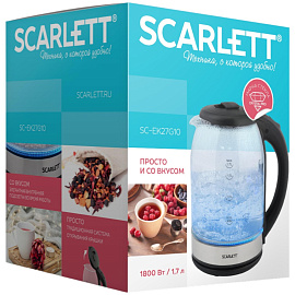 Чайник электрический Scarlett SC-EK27G10 серебристый