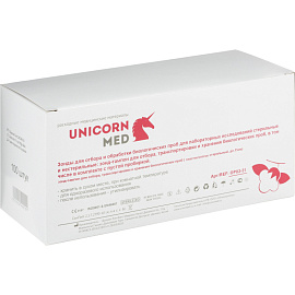 Зонд-тампон без среды стерильный пластик/хлопок (длина 150 мм, 100 штук в упаковке)