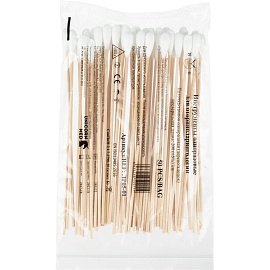 Зонд-тампон универсальный Юникорнмед дерево/хлопок длина 200 мм (50 штук в упаковке)