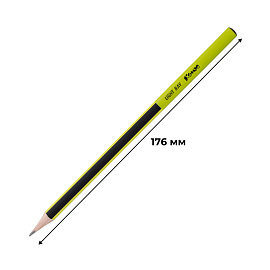 Карандаш чернографитный деревянный HB Комус Light Ray заточенный трехгранный