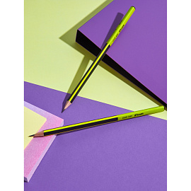 Карандаш чернографитный деревянный HB Комус Light Ray заточенный трехгранный