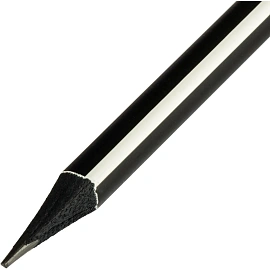 Карандаш чернографитный Комус Grand-S НВ черн.дерево, 3гран заточ, черн