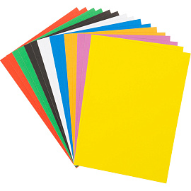 Картон цветной Выбор Есть (282х201 мм, 16 листов, 8 цветов, мелованный)