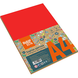 Картон цветной Выбор есть Отличник (283х203 мм, 24 листа, 12 цветов, немелованный)