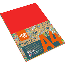 Картон цветной Выбор есть Отличник (283х203 мм, 20 листов, 10 цветов, мелованный)