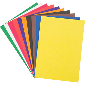 Картон цветной Выбор Есть (282х201 мм, 10 листов, 10 цветов, немелованный)