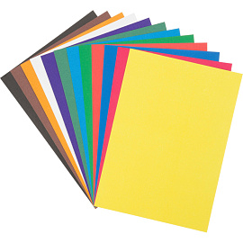 Картон цветной Выбор Есть (282х201 мм, 12 листов, 12 цветов, немелованный)