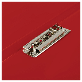 Папка с боковым зажимом СТАММ "Стандарт" А4, 17мм, 700мкм, пластик, красная