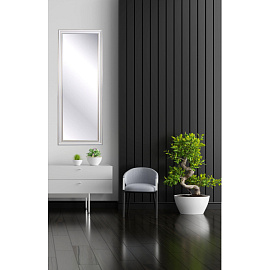 Зеркало настенное НБ404 (белый с серебром, 490x1290 мм)