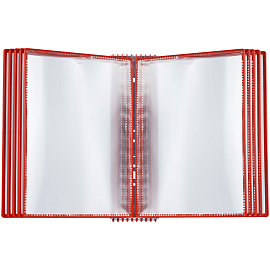 Демосистема настольная OfficeSpace с 10 панелями А4, красная фото Демосистема настольная OfficeSpace с 10 панелями А4, красная