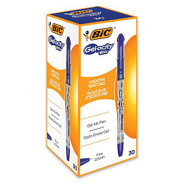 Ручка гелевая неавтоматическая Bic Gelocity Stic синяя (толщина линии письма 0.29 мм)
