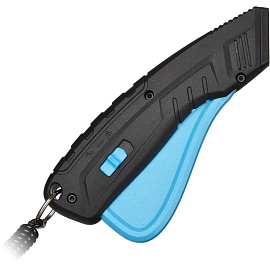 Нож безопасный TOPFORT 19 мм с кобурой (пластиковый корпус, 1960426)