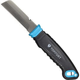 Нож монтерский TOPFORT с кобурой (корпус ABS+TPR, 1960430)
