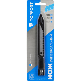 Нож универсальный TOPFORT 18 мм (металлический корпус, 1960433)