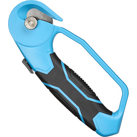 Нож раскройный TOPFORT 45 мм с защитой (корпус ABS+TPR, 1960445)