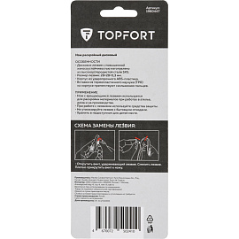 Нож раскройный TOPFORT 28 мм (корпус ABS+TPR, 1960447)