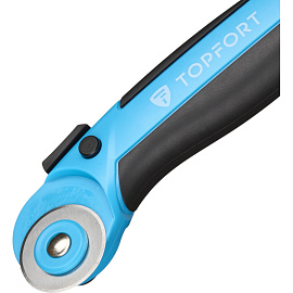 Нож раскройный TOPFORT 28 мм (корпус ABS+TPR, 1960447)