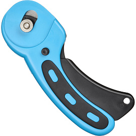 Нож раскройный TOPFORT 45 мм с механической рукояткой (корпус ABS+TPR, 1960448)